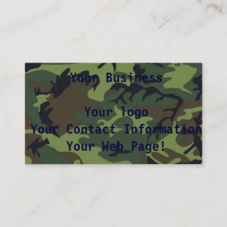 Jungle Camo Business Card