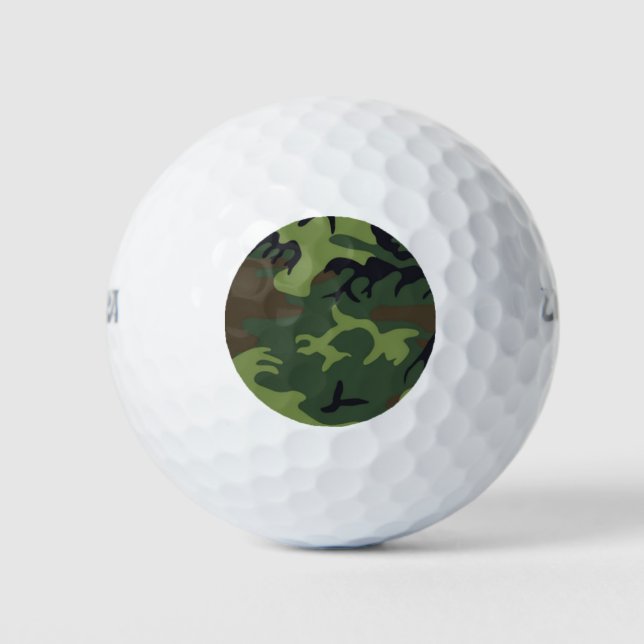 Jungle Camo Golf Balls (Front)