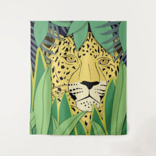 Jungle Cat #4 Large Tapestry