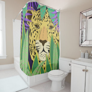Jungle Cat Shower Curtain