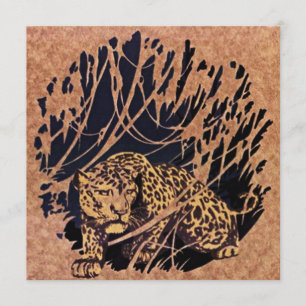 JUNGLE CAT THEMED SAFARI Birthday Party INVITATION