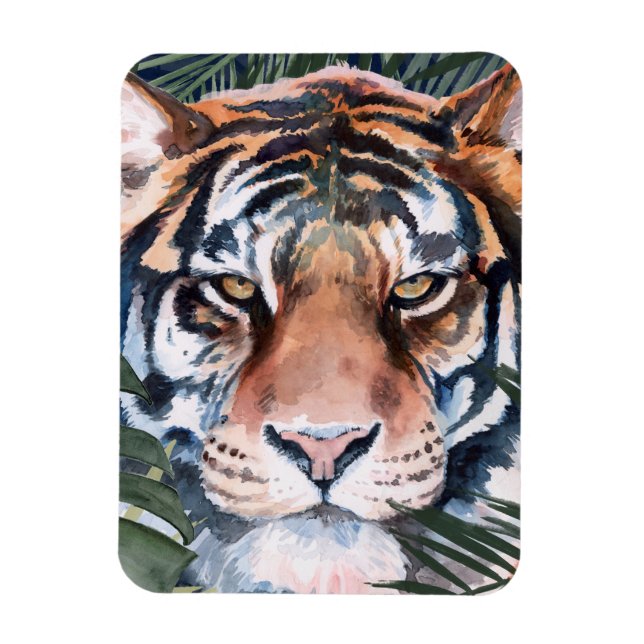 Jungle Cat - Tiger Magnet (Vertical)