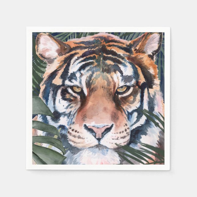 Jungle Cat - Tiger Napkin (Front)