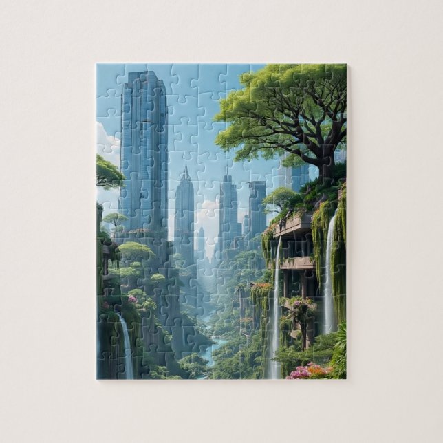 Jungle City Jigsaw Puzzle (Vertical)