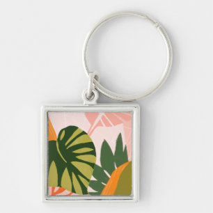 Jungle Collage I Key Ring