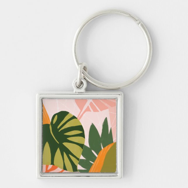 Jungle Collage I Key Ring (Front)