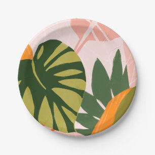 Jungle Collage I Paper Plate