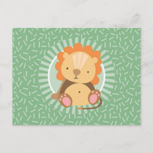 Jungle Cute Lion - Funny Zoo Animals Postcard