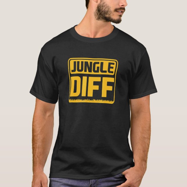 Jungle Diff Gaming Gamer Gamer Nerd Geek T-Shirt (Front)