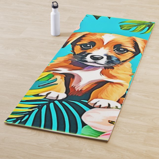 Jungle Dog Art Yoga Mat (In Situ)