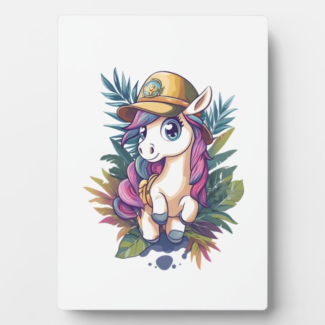 Jungle Explorer Unicorn (1) Plaque (Front)