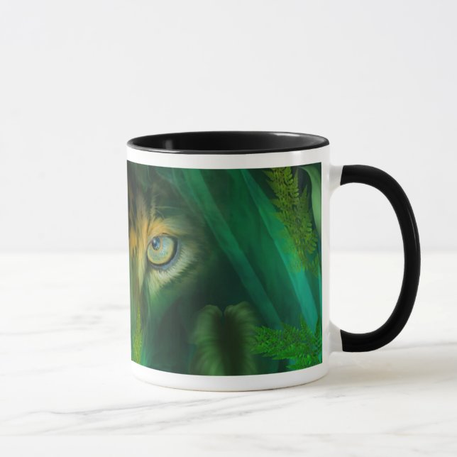 Jungle Eyes - Jaguar Art Mug (Right)