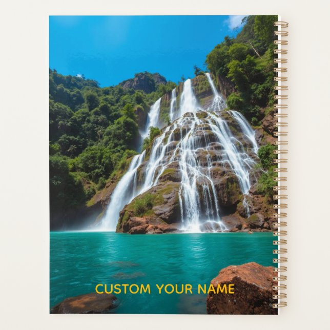 Jungle Fall Journal Where Thoughts Flow Like water Planner (Back)