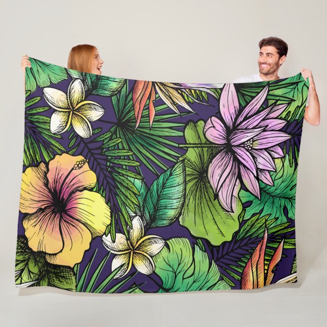 Jungle Fleece Blanket (In Situ)