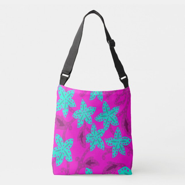 Jungle Floral Crossbody Bag (Front)