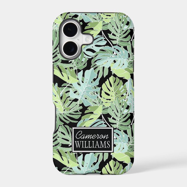 Jungle Floral Pattern | Add Your Name (Back)