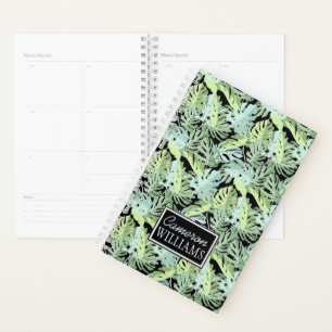 Jungle Floral Pattern   Add Your Name Planner