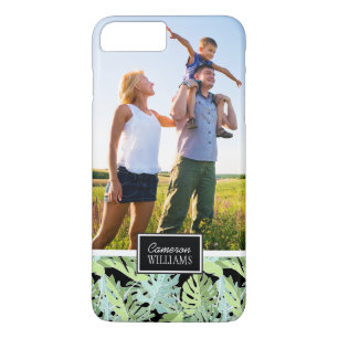 Jungle Floral Pattern   Add Your Photo & Name iPhone 8 Plus/7 Plus Case