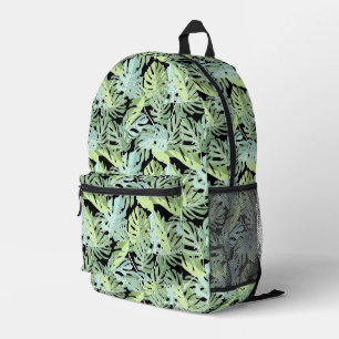 Jungle Floral Pattern Printed Backpack