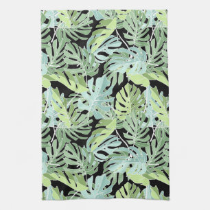 Jungle Floral Pattern Tea Towel