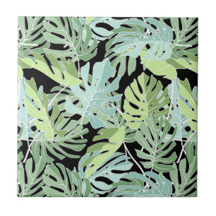 Jungle Floral Pattern Tile