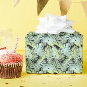 Jungle Floral Pattern Wrapping Paper