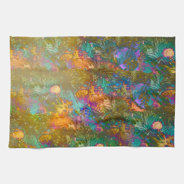 Jungle Flower (Kitchen Towel) Tea Towel (Horizontal)