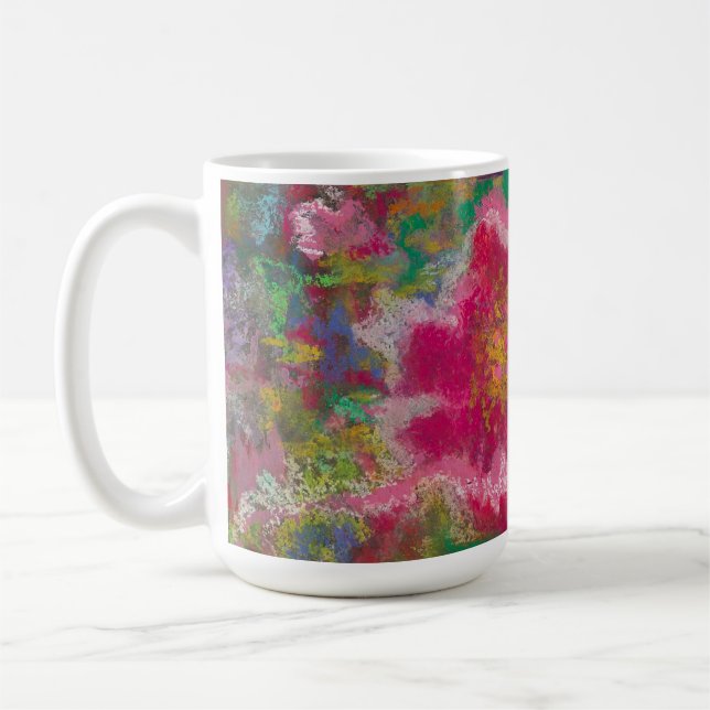 Jungle Flower Monogram Mug (Left)
