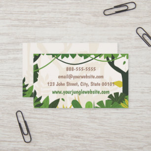 Jungle Forest Outdoors Camping Business Card