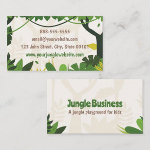 Jungle Forest Outdoors Camping Business Card