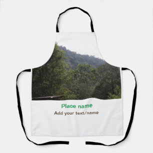 Jungle forest trees moutain travel add place name  apron