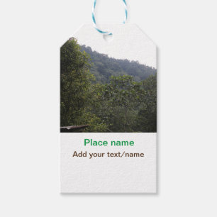 Jungle forest trees moutain travel add place name gift tags