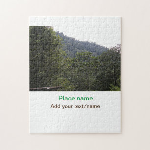 Jungle forest trees moutain travel add place name  jigsaw puzzle