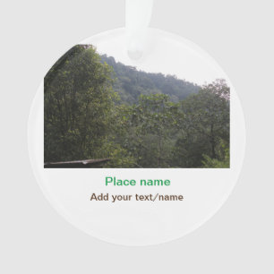 Jungle forest trees moutain travel add place name  ornament