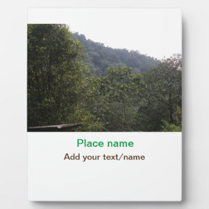 Jungle forest trees moutain travel add place name plaque