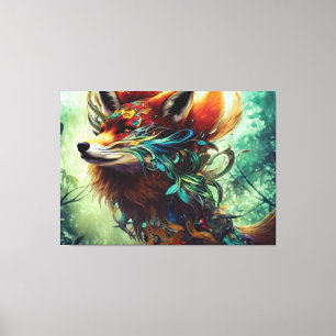 Jungle Fox Canvas Print
