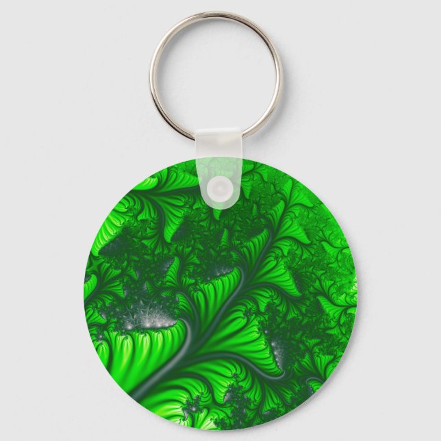Jungle fractal key ring (Front)