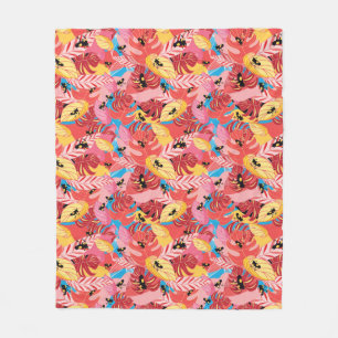 Jungle Frogs Fleece Blanket
