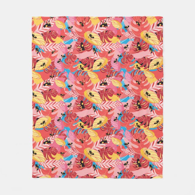 Jungle Frogs Fleece Blanket (Front)