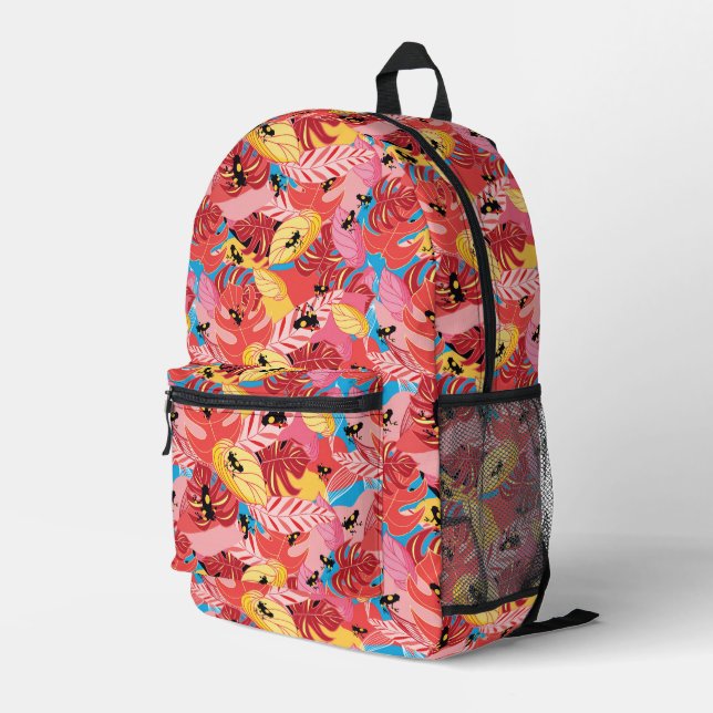 Jungle Frogs Printed Backpack (Back Corner Right)