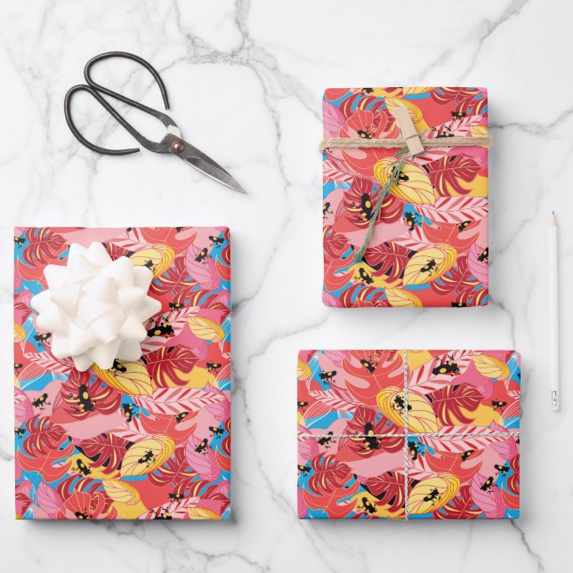 Jungle Frogs Wrapping Paper Sheet (Front)