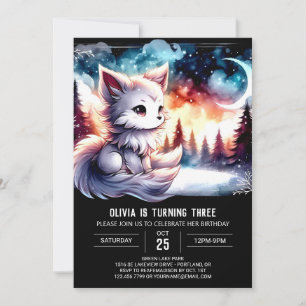 Jungle Fun Wolf Birthday Invitation