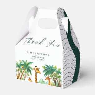 Jungle Giraffe Cute Elegant Hello Baby shower Favour Box