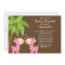 Jungle Giraffe Twin Girls Baby Shower Invitation