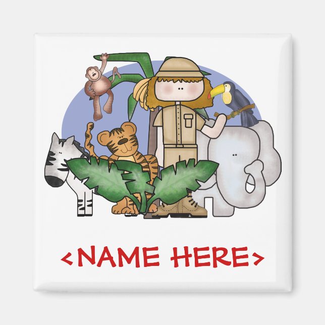 Jungle Girl Magnet (Front)