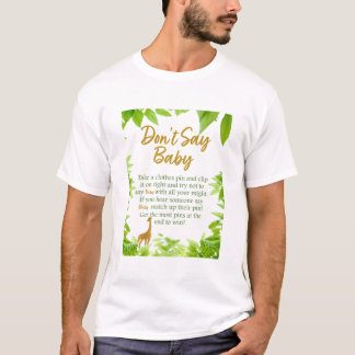 Jungle Gold Theme Don’t Say Baby T-Shirt