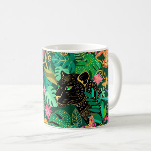 Jungle Golden Fantasy Surreal Exotic Coffee Mug