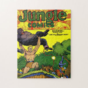 Jungle Gorilla's Lair Vintage Comics Jigsaw Puzzle