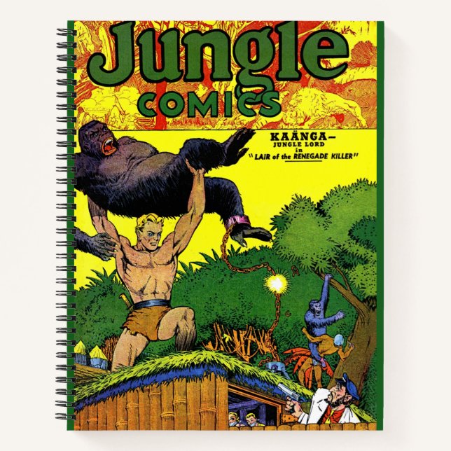 Jungle Gorilla's Lair Vintage Comics Notebook (Front)