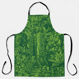 Jungle Green All-Over Print Apron
